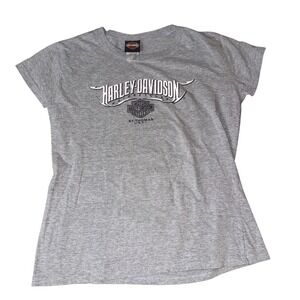 Harley‎ Davidson St Thomas USVI Womens Graphic Tee Shirt XXL Gray